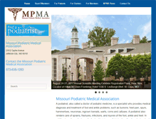 Tablet Screenshot of missouripodiatric.com